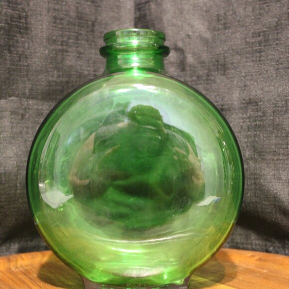 1930's Sunsweet Green Glass Prune Juice Bottle. - Picture 4 of 7